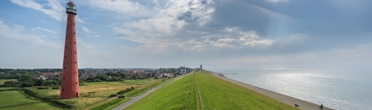 Overzichtsfoto van de Helderse Zeewering