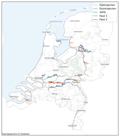 Kaart veiligheidsrendement