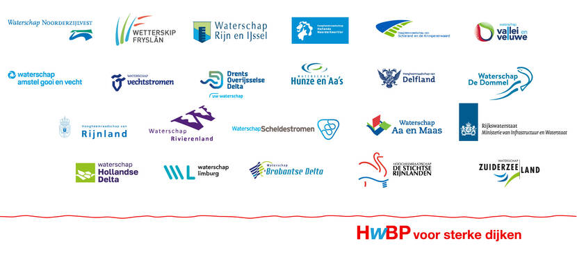 Een overzicht van 22 logo's van waterschappen