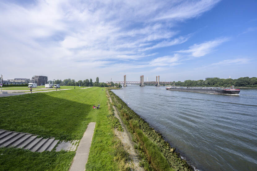 Dijk langs de Oude Maas